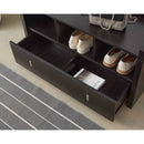 Shoe Entry Bench With Three Shelves, One Drawer With Divided Compartment by HouseOfZazla