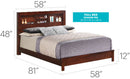 Bed With Transitional Design Stylish