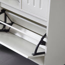 31'Multi-Functional Shoe Cabinet with Wall Cabinet, Narrow Shoe Rack Storage Organizer with 2 Flip Drawers Versatile Side Cabinet for Hallway, Bedroom, Apartment, White