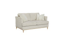 Loveseat With 2 Reversable Cushions And 2 Pillows - Off White by HouseOfZazla