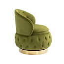 360 Degree Swivel Cuddle Barrel Accent Storage Chairs, Round Armchairs with Wide Upholstered, Fluffy Velvet Fabric Chair for Living Room, Bedroom, Office, Waiting Rooms