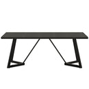 Rectangular Dining Table For 6 - 8 People - Black by HouseOfZazla
