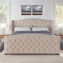 Marcella - Upholstered Shelter Headboard Bed Set by Unique Piece Furniture