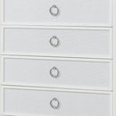 Abigale - 5 Drawer Chest With LED Lighting - White by HouseOfZazla