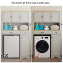Over The Washer, Dryer And Robot Vacuum Storage Cabinet - Antique
