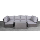 Comfortable Modern Patio Rattan Sectional Set With Cushions by Unique Piece Furniture