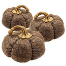 Pumpkin Ornament Decor For Holiday Harvest Festival Fall Festival & Thanksgiving (Set of 3) by HouseOfZazla