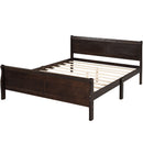 Platform Bed Frame Mattress Foundation Sleigh Bed With Headboard / Footboard / Wood Slat Suppor by HouseOfZazla