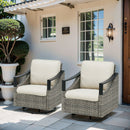 Outdoor Swivel Rocking Glider Chairs Set of 2