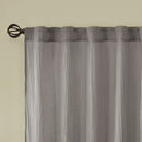 Solid Crushed Curtain Panel Pair (2 Pcs) - Grey