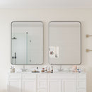 Wall Mirror Rectangular Mirror Metal Framed Mirror Vanity Mirror Dressing Mirror, For Bathroom, Living Room, Bedroom by HouseOfZazla