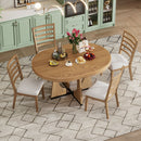 Round Dining Table Set For 4 With Chairs by HouseOfZazla