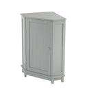 Bathroom Cabinet Triangle Corner Storage Cabinet With Adjustable Shelf Modern Style by Unique Piece Furniture