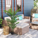 Simulate Plastic Flower Boxes With Leaves For Outdoor Home Decor (Set of 2) - by HouseOfZazla