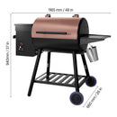 Wood Pellet Grill Smoker Outdoor Electric BBQ Grills 456 Sq.in Cook Area by HouseOfZazla