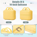 14'/20' 2-Piece ABS Spinner Wheel Luggage Set with Combination Lock