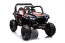 12V7A*1 30W*4 Four-Wheel Drive Seat One Button Start, Forward And Backward, High And Low Speed, Music, Front Light, Power Display, Two Doors Can Open, 2.4G R / C, Seat Belt Four Wheel Absorber by HouseOfZazla