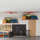 Orange Overhead Garage Storage Rack 4x8 FT