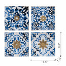 Abstract, And Wall Decor Accents (Set of 4) - White / Blue by HouseOfZazla