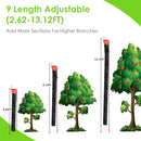 13.43FT High Reach Fruit Picker Pole with Harvest Bag Heavy Duty Fruit Picking Tool with Basket Funnels Collection Bag for Mango Avocado Lemon Apples