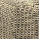 Delilah - Square Woven Pouf - Natural by HouseOfZazla