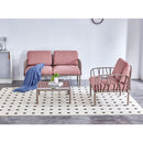 Patio indoor/ outdoor garden sofa set plastic base with soft cushion Weather waterproof chair Sectional Furniture for Balcony Garden Pool Lawn Backyard morden design sitting room sofa set