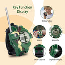 2Pcs Walkie Talkies Watches Toy 7 in 1 Two-Way Interphone Kids Wrist Watch w/ Flashlight Christmas Gift for Boys Girls Age 6+