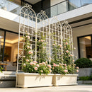 Metal Garden Rustproof Trellis For Climbing Plants Outdoor Flower Support by Unique Piece Furniture