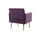 Accent Chair, leisure single sofa with Rose Golden feet