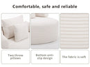 Round Sofa Bed with Memory Foam Sectional Couches for Living Room