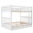 Bunk Bed With Ladders And 2 Storage Drawers by Unique Piece Furniture