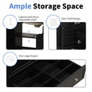 30" Bathroom Vanity With Sink Combo, Multi Functional Bathroom Cabinet With Doors And Drawer - Black by HouseOfZazla