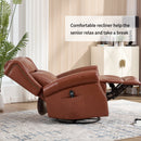 Heat Massage Manual Recliner Chair with Rocker and Swivel