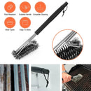 Grill Cleaning Brush with Stainless Steel Handle by LJGDeals