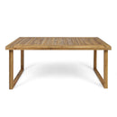 3 Pcs Outdoor Acacia Wood Dining Set - Sandblast