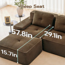 Modular Deep-Seat Sofa Set