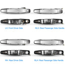iMounTEK 4pcs Chrome Outer Handles Outside Exterior Door Handles Front Rear for Chevy Pickup Truck 2007-2013 Suburban Sierra Silverado Escalade Cadill