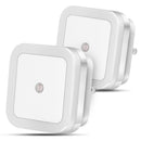 2Packs LED Night Lights Plug-in Light Sensor Lamps Cordless Indoor LED Lighting For Postpartum Mother Babysitter Aged Parent Bedroom Bathroom