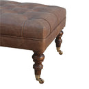 Buffalo - Ottoman With Castor Legs by HouseOfZazla