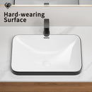 Undermount Bathroom Sink, Vessel Basin For Vanity Countertop - Black White by HouseOfZazla