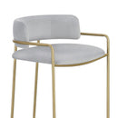 Allemonde - Low Back Stool - Gray by HouseOfZazla