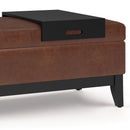 Oregon - Contemporary Storage Ottoman Bench With Tray by Unique Piece Furniture