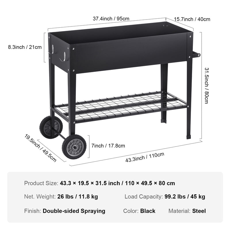 Raised Garden Bed - Elevated Metal Planter Box, photo 8 of 10