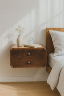 Curved Wall Mounted Bedside Nightstand by HouseOfZazla