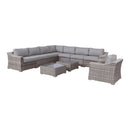 Outdoor Wicker Conversation Set With Cushions, All Weather by HouseOfZazla