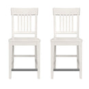Slat Back Counter Stools (Set of 2) - White