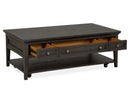 Westley Falls - Rectangular Cocktail Table With Casters - Graphite