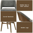 Delmon - Side Chair (Set of 2) - Gray / Walnut by HouseOfZazla