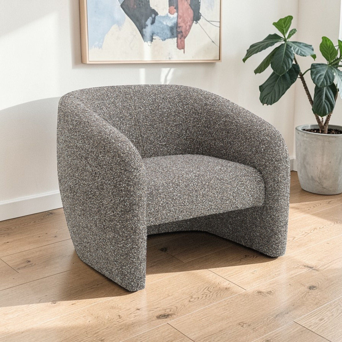 Livia - Accent Chair - Brown / Gray, photo 2 of 4