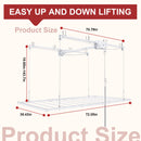 Overhead Garage Storage Rack 3x6 FT for High Ceilings